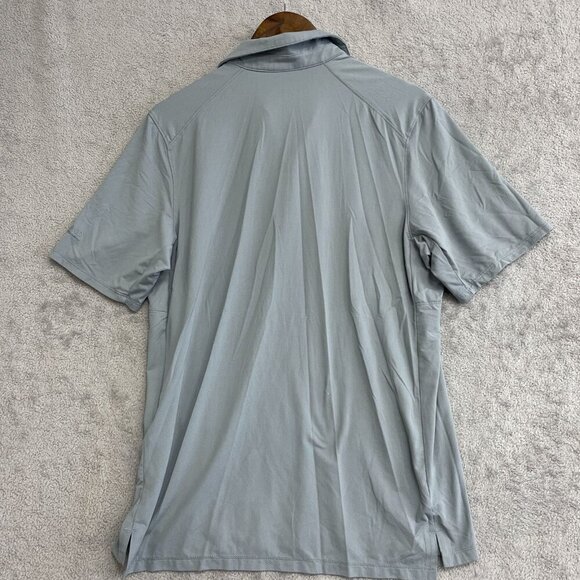 NWOT Kirkland Signature Men's M Gray Active Polo Shirt Short Sleeve - Picture 3 of 9